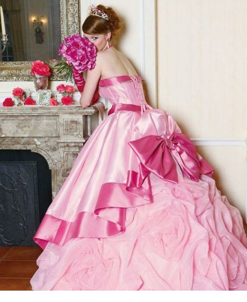 Свадебное платье в цвете